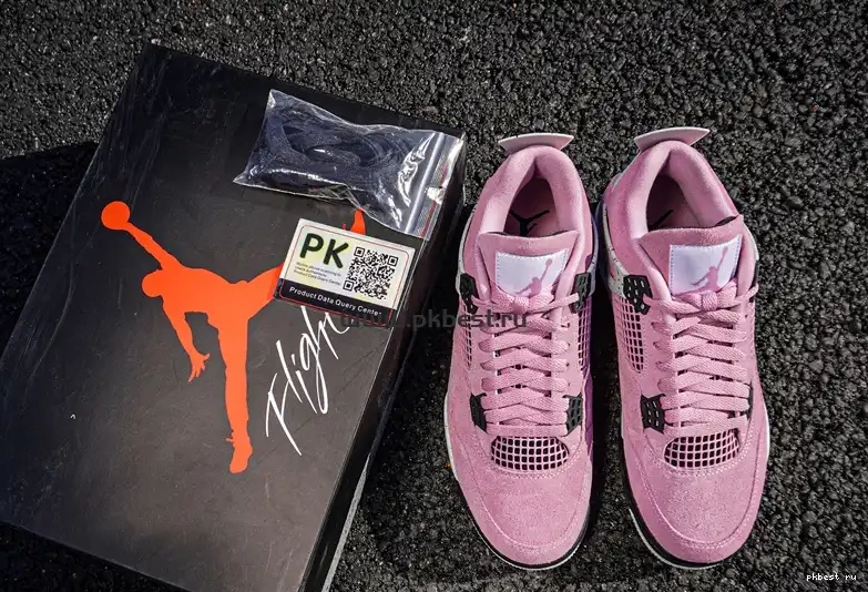 Jordan TO 4 READY PK RETAIL SHIP “Orchid” Air MATERIALS Jordan GOD 0504